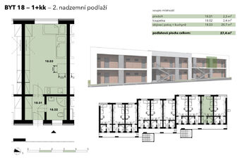 Prodej bytu 1+kk v osobním vlastnictví 28 m², Ostrov