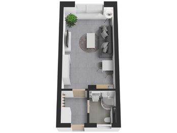 Prodej bytu 1+kk v osobním vlastnictví 28 m², Ostrov