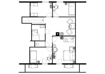 půdorys - Prodej domu 164 m², Sulice