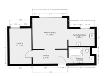 Prodej bytu 2+kk v osobním vlastnictví 44 m², Brno