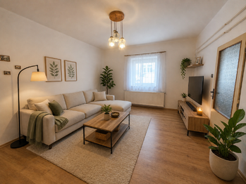 obývací pokoj- AI - Prodej domu 87 m², České Budějovice 