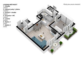 Prodej bytu 2+kk v osobním vlastnictví 40 m², Hradec Králové