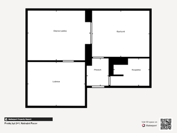 Pronájem bytu 2+1 v osobním vlastnictví 57 m², Pacov