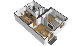 Prodej bytu 2+1 v osobním vlastnictví 47 m², Chomutov