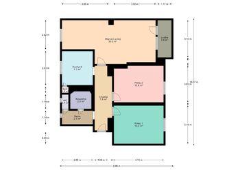 Pronájem bytu 3+1 v družstevním vlastnictví 75 m², Praha 9 - Čakovice