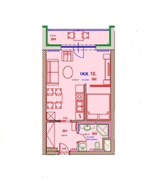 Pronájem bytu 1+kk v osobním vlastnictví 45 m², Plzeň