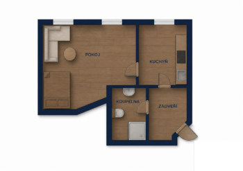 Pronájem bytu 1+1 v osobním vlastnictví 41 m², Opava