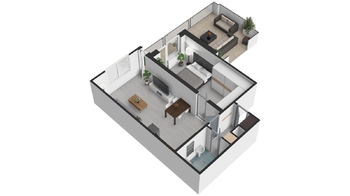 Pronájem bytu 2+kk v osobním vlastnictví 52 m², Kolín
