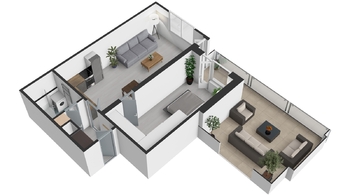 Pronájem bytu 2+kk v osobním vlastnictví 52 m², Kolín