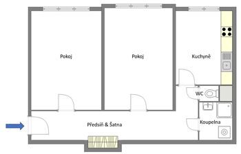 Pronájem bytu 2+1 v družstevním vlastnictví 66 m², Praha 4 - Krč