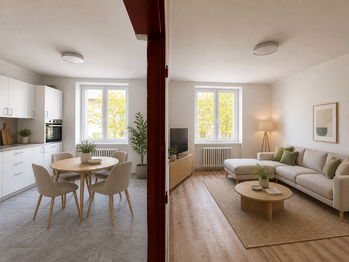 VIZUALIZACE - Prodej bytu 1+1 v osobním vlastnictví 37 m², Štětí