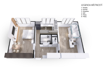 Prodej bytu 2+1 v osobním vlastnictví 55 m², Ostrava
