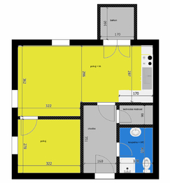 Pronájem bytu 2+kk v osobním vlastnictví 44 m², Poděbrady