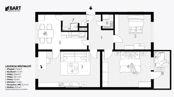 Prodej bytu 3+1 v osobním vlastnictví 75 m², Ivančice