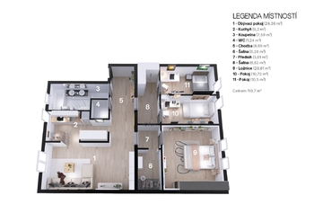 Prodej bytu 4+1 v osobním vlastnictví 111 m², Hradec Králové