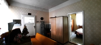 obývací pokoj vedle garáže - Prodej chaty / chalupy 60 m², Dačice