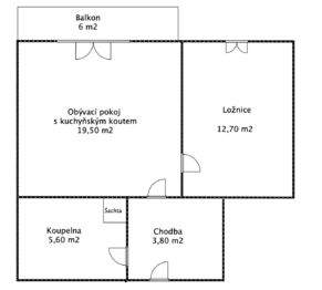 Pronájem bytu 2+kk v osobním vlastnictví 42 m², Olomouc
