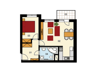 Pronájem bytu 2+kk v osobním vlastnictví 48 m², Praha 5 - Hlubočepy