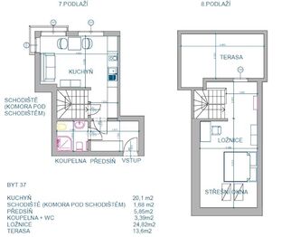 Pronájem bytu 2+kk v osobním vlastnictví 54 m², Brno