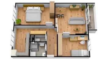 Pronájem bytu 3+1 v osobním vlastnictví 70 m², Hradec Králové