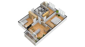 Pronájem bytu 3+1 v osobním vlastnictví 70 m², Hradec Králové
