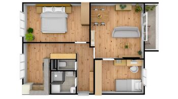 Pronájem bytu 3+1 v osobním vlastnictví 70 m², Hradec Králové