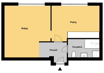 Pronájem bytu 2+kk v osobním vlastnictví 46 m², Praha 4 - Hodkovičky
