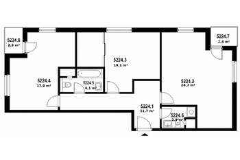 Prodej bytu 3+kk v osobním vlastnictví 88 m², Praha 9 - Letňany