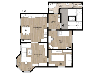 Prodej kancelářských prostor 260 m², Krupka