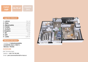 Petr Sonnenschein|+420 778 750 999 | petr.sonnenschein@re-max.cz|byt 3+1 - Pronájem bytu 3+1 v osobním vlastnictví 77 m², Ostrava