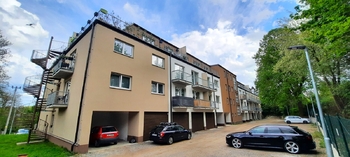 pohled na dům zezadu - Prodej bytu 3+kk v osobním vlastnictví 90 m², Třešť