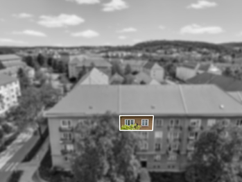 Vyznačení bytu - Prodej bytu 2+1 v osobním vlastnictví 58 m², Příbram