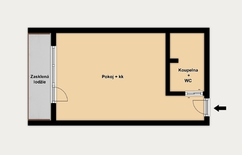 Pronájem bytu 1+kk v osobním vlastnictví 24 m², Brno