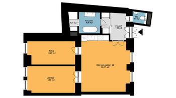 Pronájem bytu 3+kk v osobním vlastnictví 69 m², Praha 1 - Staré Město