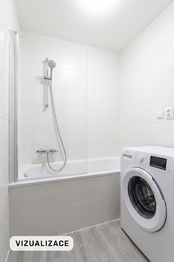 Vizualizace koupelny - Prodej bytu 3+1 v osobním vlastnictví 70 m², Most