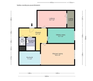 Prodej bytu 3+kk v osobním vlastnictví 66 m², Praha 10 - Petrovice