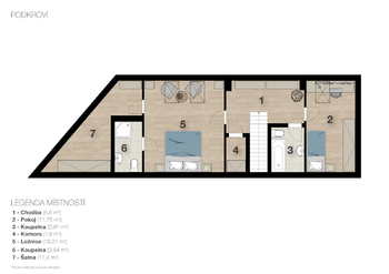 Prodej bytu 4+kk v družstevním vlastnictví 174 m², Liberec