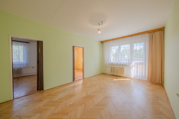 Obývací pokoj - Prodej bytu 3+1 v osobním vlastnictví 61 m², Šumperk