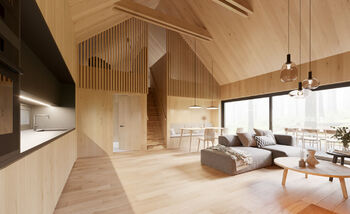 Interiér projektu - Prodej pozemku 2427 m², Hradištko