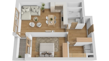 Pronájem bytu 2+kk v osobním vlastnictví 58 m², Praha 4 - Kamýk