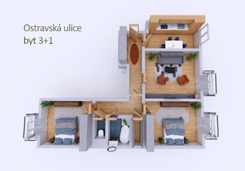 Prodej bytu 3+1 v osobním vlastnictví 76 m², Příbram