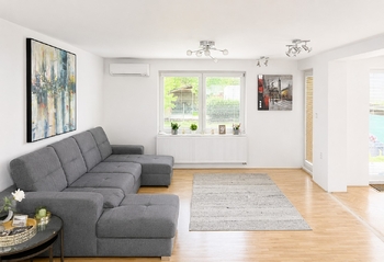 1NP: Obývací pokoj - Prodej domu 285 m², Poděbrady