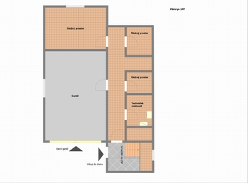 1PP: 2D půdorys - Prodej domu 285 m², Poděbrady