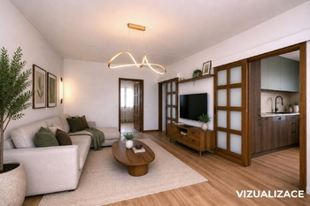 Byt 4+1 v Blatné – vizualizace - Prodej bytu 4+1 v osobním vlastnictví 74 m², Blatná