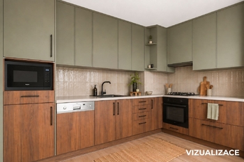 Byt 4+1 v Blatné – vizualizace - Prodej bytu 4+1 v osobním vlastnictví 74 m², Blatná