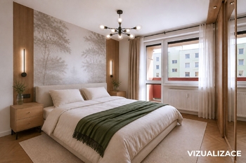 Byt 4+1 v Blatné – vizualizace - Prodej bytu 4+1 v osobním vlastnictví 74 m², Blatná