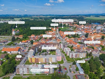 Byt 4+1 v Blatné - Prodej bytu 4+1 v osobním vlastnictví 74 m², Blatná