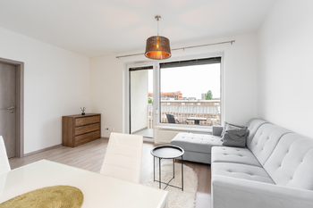 obývací pokoj - Prodej bytu 2+kk v osobním vlastnictví 49 m², Praha 9 - Vysočany