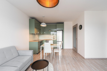 kuchyNský kout - Prodej bytu 2+kk v osobním vlastnictví 49 m², Praha 9 - Vysočany