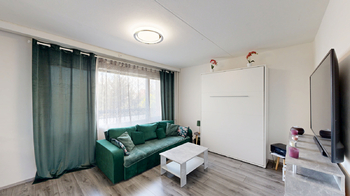 obývací pokoj s lodžií  - Prodej bytu 3+1 v osobním vlastnictví 62 m², Brno